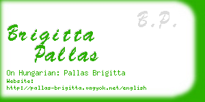 brigitta pallas business card